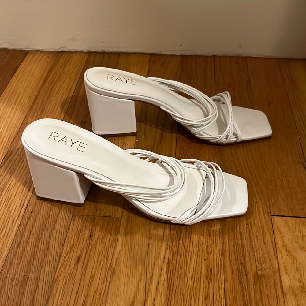 Raye white sandals